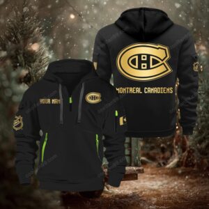 NHL Montreal Canadiens Gold Logo Quarter 2026 Zip Hoodie