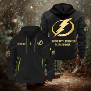 NHL Tampa Bay Lightning Gold Logo Quarter 2026 Zip Hoodie