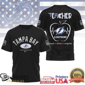 NHL Tampa Bay Lightning Teacher Appreciation Night Shirt Teach Love Inspire NHL Tampa Bay Lightning Teacher Appreciation Night Shirt Teach Love Inspire