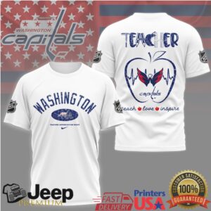 NHL Washington Capitals Teacher Appreciation Night Shirt Teach Love Inspire