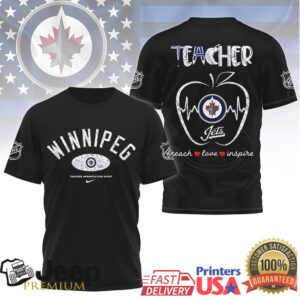 NHL Winnipeg Jets Teacher Appreciation Night Shirt Teach Love Inspire NHL Winnipeg Jets Teacher Appreciation Night Shirt Teach Love Inspire