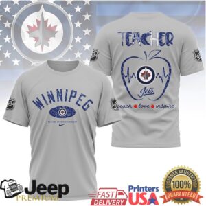 NHL Winnipeg Jets Teacher Appreciation Night Shirt Teach Love Inspire