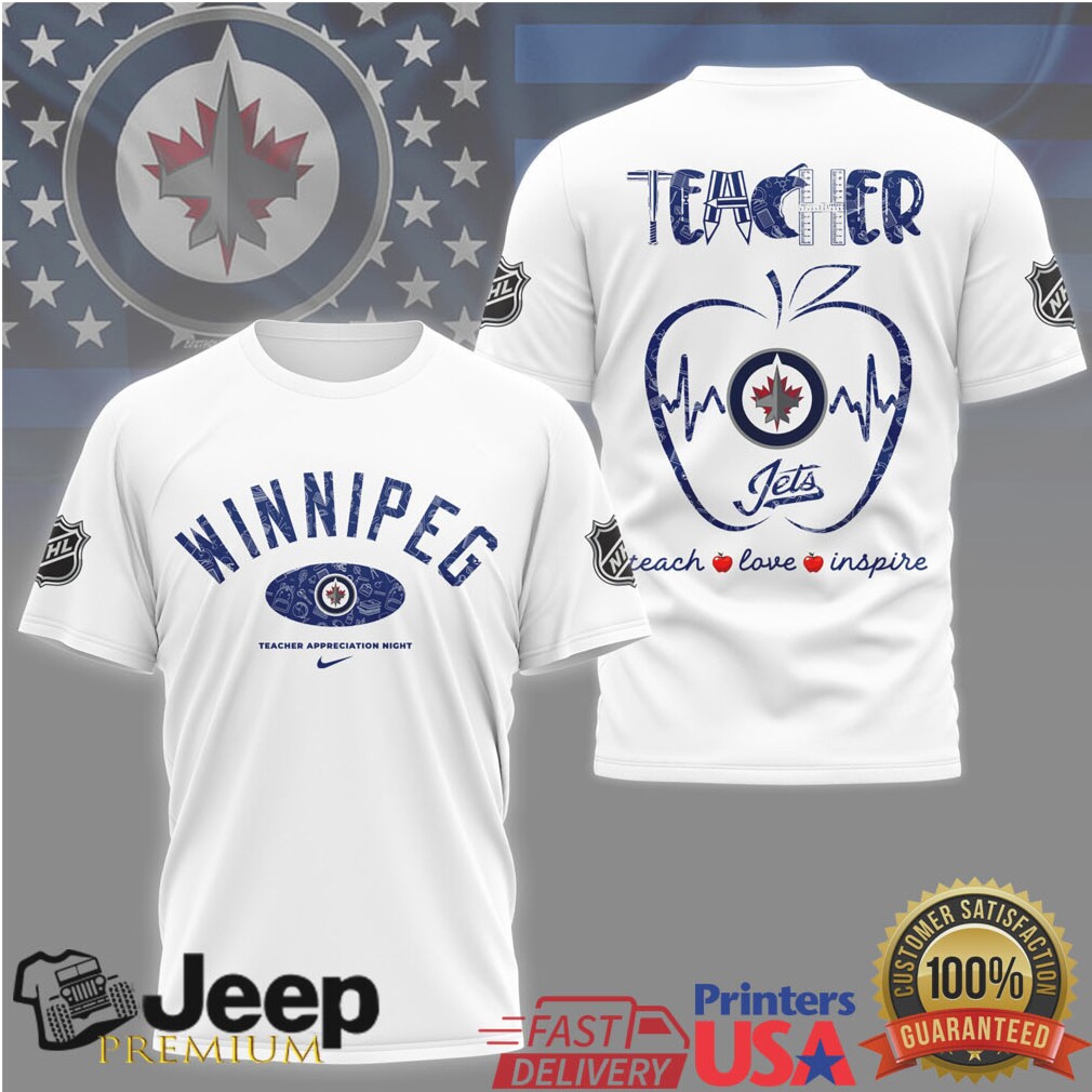 NHL Winnipeg Jets Teacher Appreciation Night Shirt Teach Love Inspire NHL Winnipeg Jets Teacher Appreciation Night Shirt Teach Love Inspire