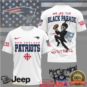 New England Patriots My Chemical Romance Black Parade T Shirt
