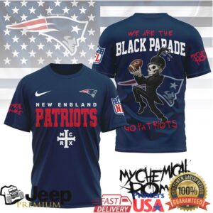 New England Patriots My Chemical Romance Black Parade T Shirt
