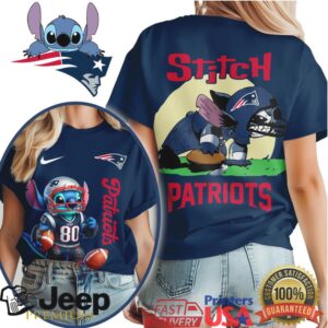 New England Patriots NFL Stitch Charging 3D Shirt