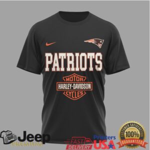 New England Patriots Official NFL 122 Year Harley Davidson 3D Shirt