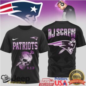 New England Patriots Official NFL DJ Screw 3D Shirt New England Patriots Official NFL DJ Screw 3D Shirt