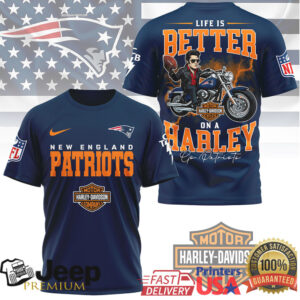 New England Patriots Official NFL Elvis Presley Harley Davidson 3D Shirt New England Patriots Official NFL Elvis Presley Harley Davidson 3D Shirt