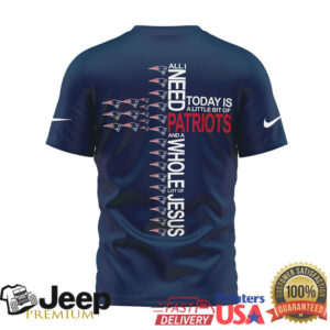 New England Patriots Official NFL Faith Over Fear 3D Shirt
