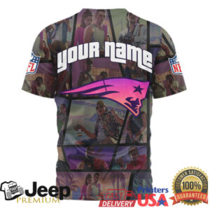 New England Patriots Official NFL GTA VI T shirt New England Patriots Official NFL GTA VI T shirt