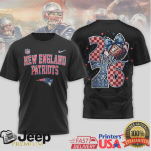 New England Patriots Official NFL Hello 2026 Shirt