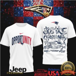New England Patriots Official NFL Inspire Change Opportunity 3D Shirt New England Patriots Official NFL Inspire Change Opportunity 3D Shirt