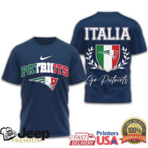 New England Patriots Official NFL Italia 3D Shirt New England Patriots Official NFL Italia 3D Shirt