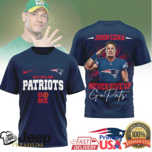 New England Patriots Official NFL John Cena Fan 3D Shirt New England Patriots Official NFL John Cena Fan 3D Shirt