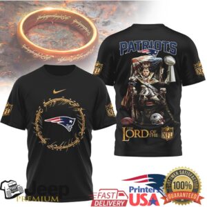 New England Patriots Official NFL Lord Of The Rings 3D Shirt New England Patriots Official NFL Lord Of The Rings 3D Shirt