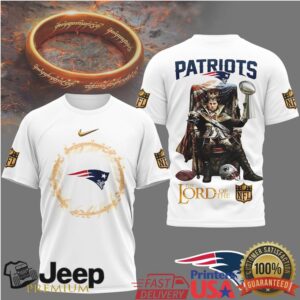 New England Patriots Official NFL Lord Of The Rings 3D Shirt
