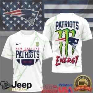New England Patriots Official NFL Monster Energy Graphic Shirt