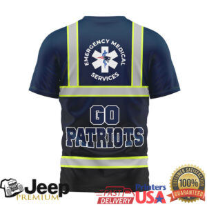 New England Patriots Official NFL National EMT & Paramedic Day 3D Shirt New England Patriots Official NFL National EMT & Paramedic Day 3D Shirt