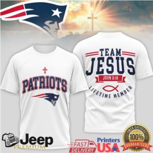 New England Patriots Official NFL Team Jesus 3D Shirt