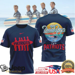 New England Patriots Official NFL The Beach Boys 3D Shirt New England Patriots Official NFL The Beach Boys 3D Shirt