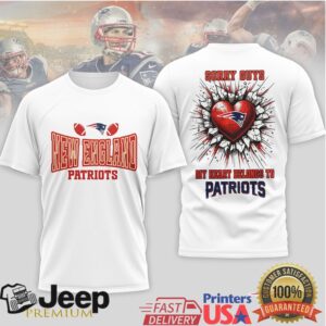 New England Patriots Official NFL Valentine’s Day 3D Shirt