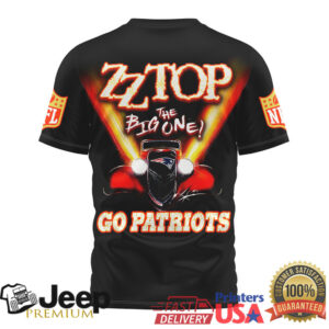 New England Patriots Official NFL ZZ Top Fan 3D Shirt New England Patriots Official NFL ZZ Top Fan 3D Shirt