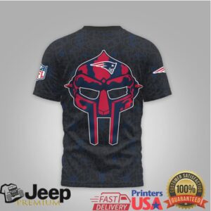New England Patriots Official NFL x MF DOOM 3D Shirt New England Patriots Official NFL x MF DOOM 3D Shirt