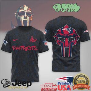 New England Patriots Official NFL x MF DOOM 3D Shirt