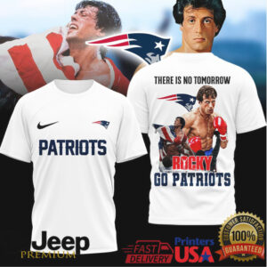 New England Patriots Rocky Balboa There Is No Tomorrow Tshirt