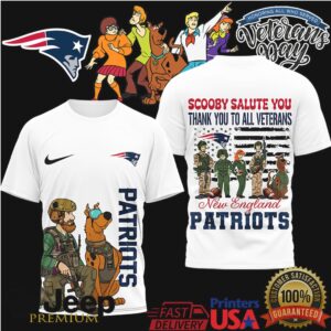 New England Patriots Scooby Doo Veteran’s Day Salute T Shirt New England Patriots Scooby Doo Veteran’s Day Salute T Shirt