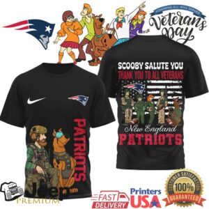 New England Patriots Scooby Doo Veteran’s Day Salute T Shirt