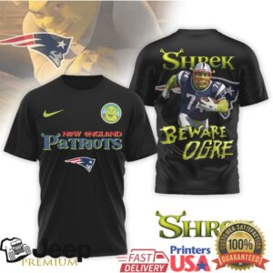 New England Patriots Shrek Beware Ogre Nfl Shirt Design