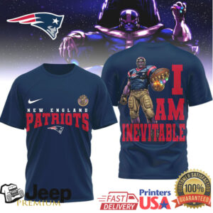 New England Patriots Thanos I Am Inevitable T Shirt New England Patriots Thanos I Am Inevitable T Shirt