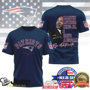 New England PatriotsOfficial NFL Martin Luther King JR. Day 3D Shirt New England PatriotsOfficial NFL Martin Luther King JR. Day 3D Shirt