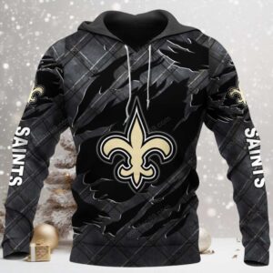 New Orleans Saints Black Metal 2026 Official Hoodie