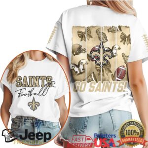 New Orleans Saints Go Saints Football Fan Lifestyle T Shirt