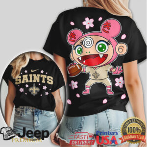 New Orleans Saints Murakami Inspired Kawaii Tshirt New Orleans Saints Murakami Inspired Kawaii Tshirt