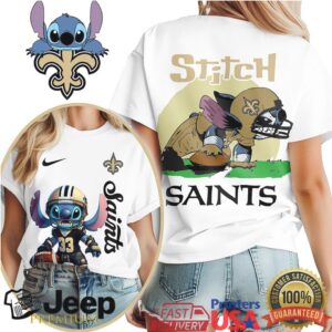 New Orleans Saints NFL Stitch Charging 3D Shirt