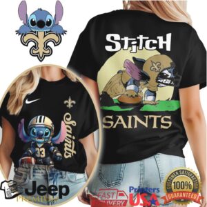 New Orleans Saints NFL Stitch Charging 3D Shirt