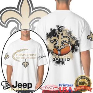 New Orleans Saints NFL Turning Point Fleur de lis Splash Tee