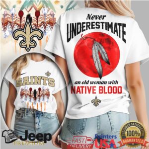 New Orleans Saints Native Blood Ancestry Pride Football Tee