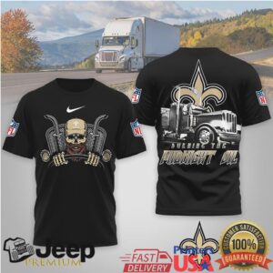 New Orleans Saints Official NFL Truck Driver Burn The Midnight Oil 3D Shirt