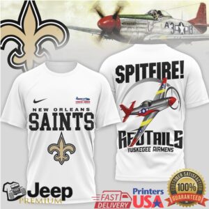 New Orleans Saints Official NFL Tuskegee Airmen 3D Shirt