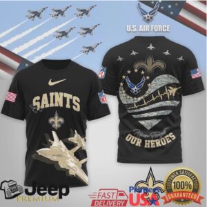 New Orleans Saints Official NFL US Air Force 3D Shirt New Orleans Saints Official NFL US Air Force 3D Shirt