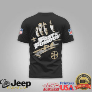 New Orleans Saints Official NFL x Fast And Furious 3D Shirt New Orleans Saints Official NFL x Fast And Furious 3D Shirt