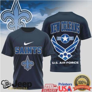New Orleans Saints Us Air Force Tribute T Shirt