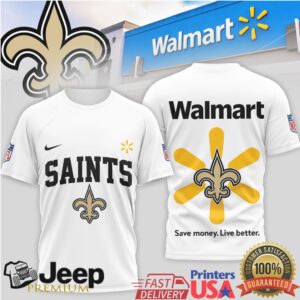 New Orleans Saints x Walmart Spark Design Football Tee