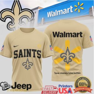 New Orleans Saints x Walmart Spark Design Football Tee