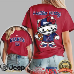 New York Giants Hello Kitty Helmet & Football Graphic Tee New York Giants Hello Kitty Helmet & Football Graphic Tee